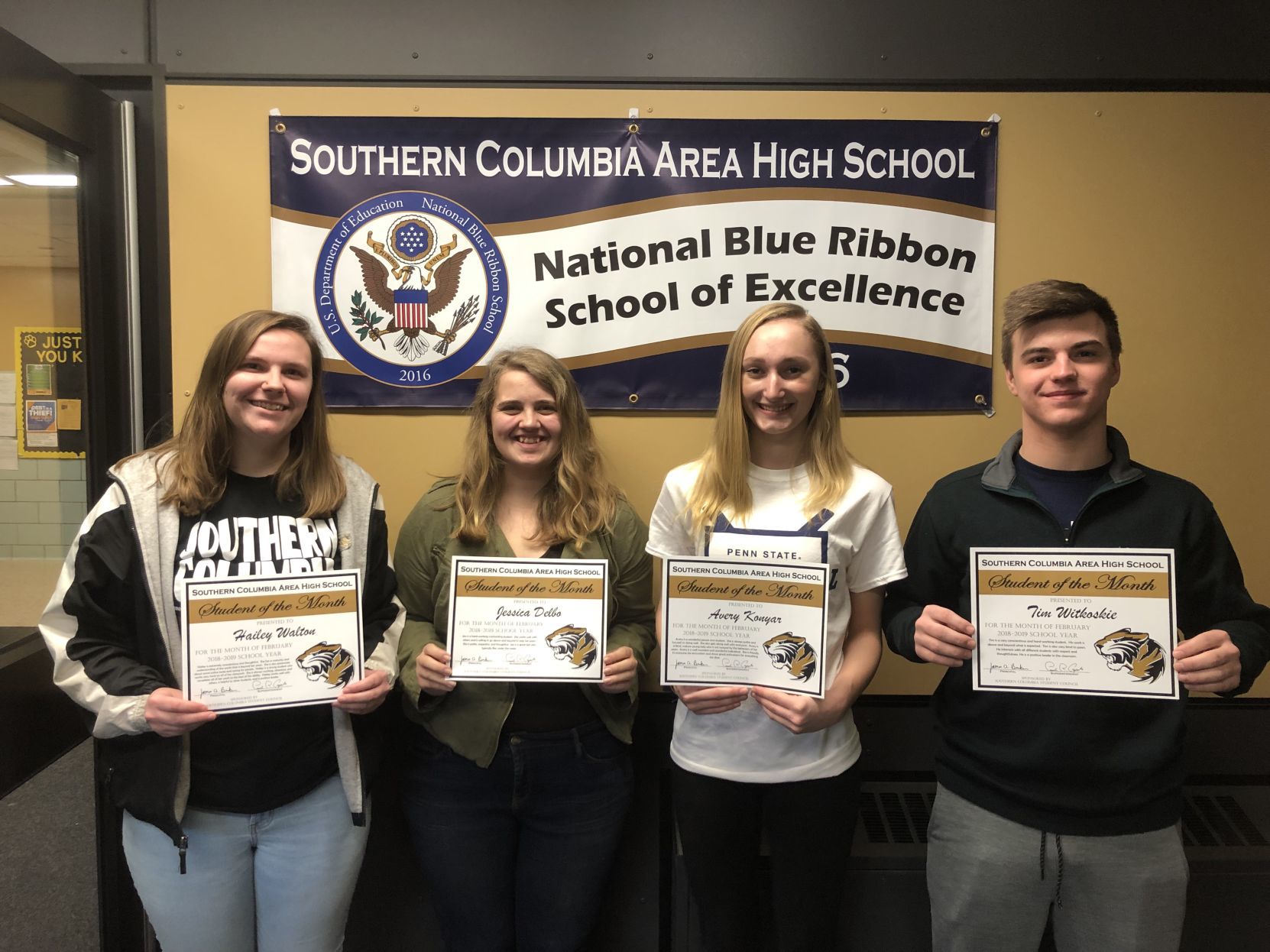 SCA Students of the Month